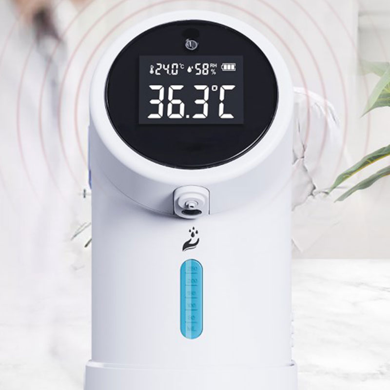 Awtomatikong Sensor Sterilization Soap Dispenser Thermometer